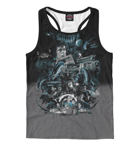 

Майки борцовки Print Bar, Белый, Alien