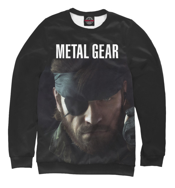 Мужской свитшот с изображением Metal Gear цвета Белый