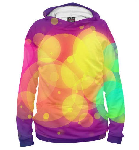 

Худи Print Bar, Белый, Цветные блики