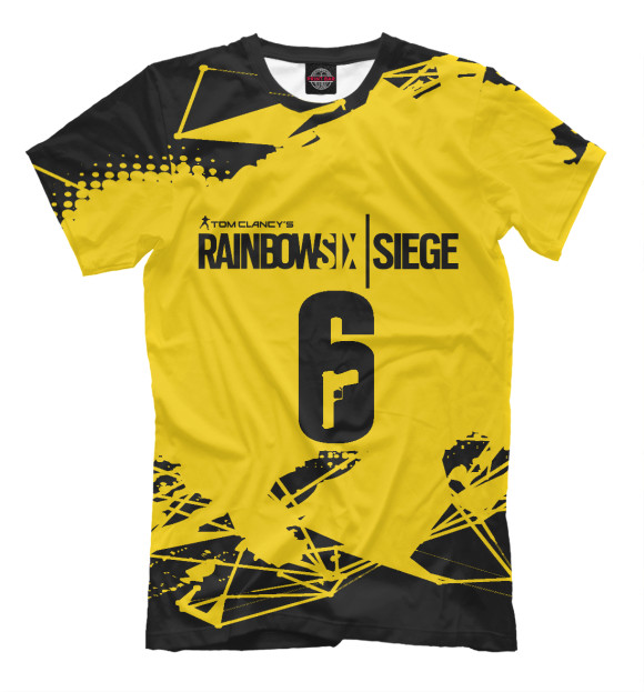 Мужская футболка с изображением Rainbow Six Siege цвета Желтый