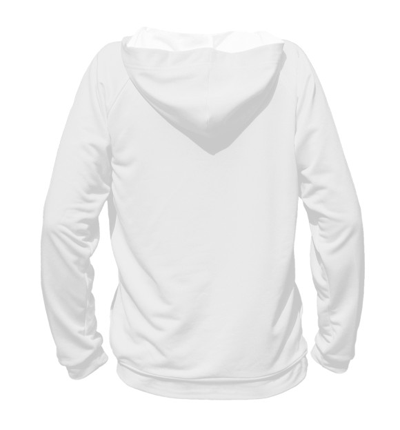 Женское худи с изображением Часы цвета Белый