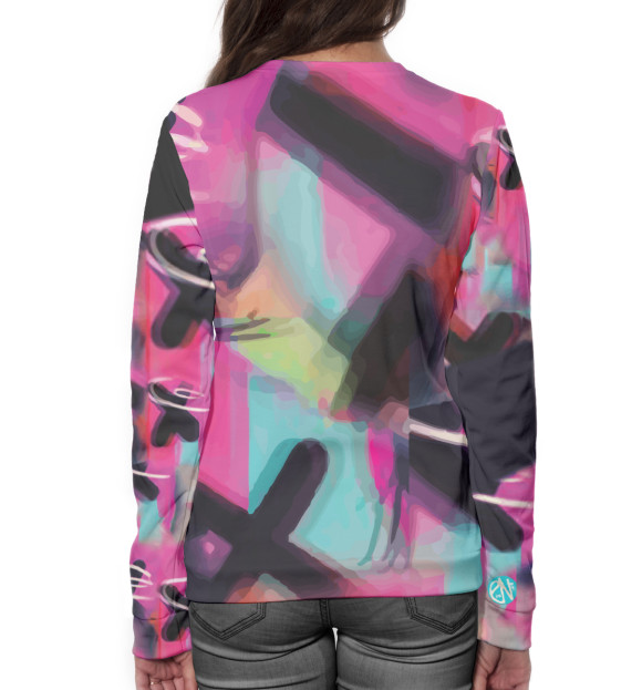 Женский свитшот с изображением BTS цвета Белый