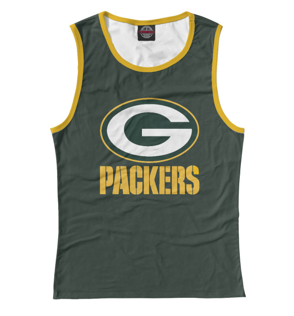 Майка для девочки с изображением Green Bay Packers цвета Белый