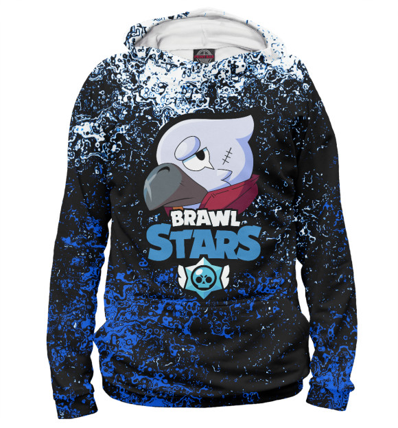Женское худи с изображением Brawl Stars цвета Белый