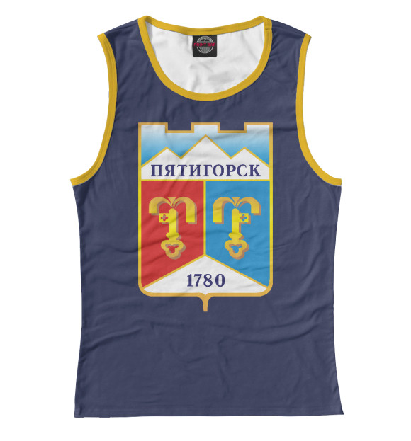 Майка для девочки с изображением Пятигорск цвета Белый