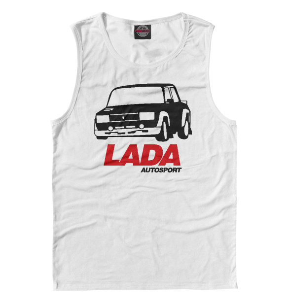 Майка для мальчика с изображением Lada Autosport цвета Белый