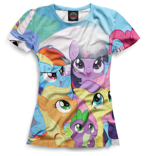 Футболка для девочек с изображением My Little Pony цвета Белый
