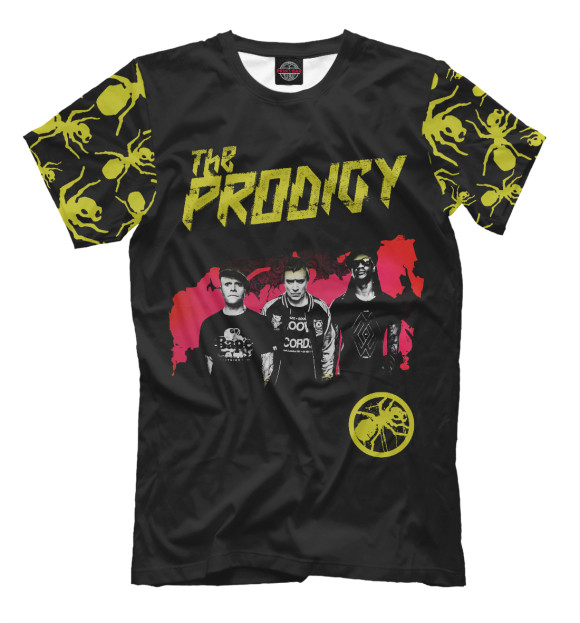 Футболка для мальчиков с изображением The Prodigy цвета Черный