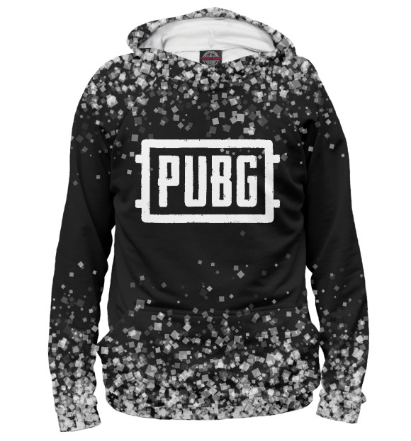 Женское худи с изображением PUBG цвета Белый