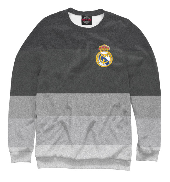 Мужской свитшот с изображением Реал Мадрид цвета Белый