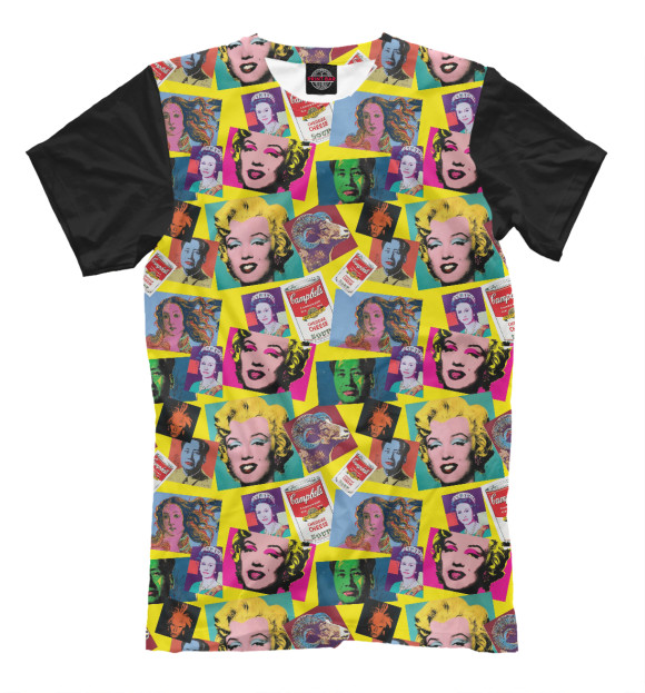 Футболка для мальчиков с изображением ПопАрт цвета Молочно-белый