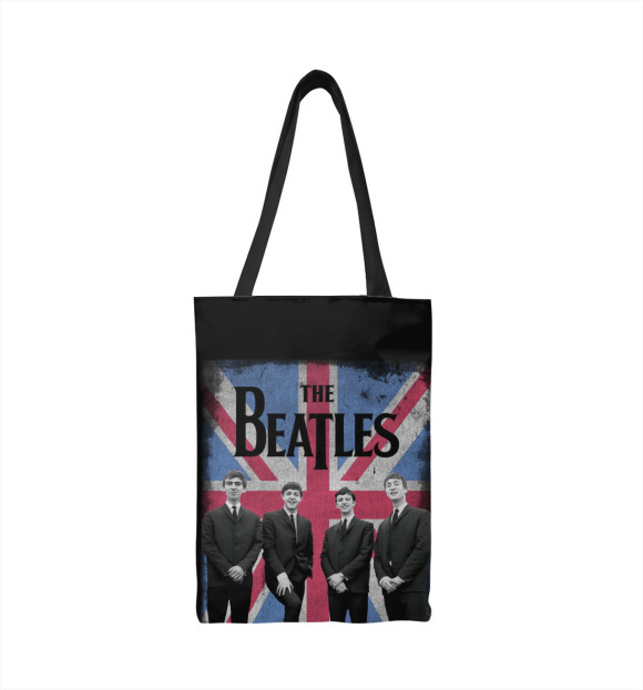 Сумка-шоппер с изображением The Beatles цвета 