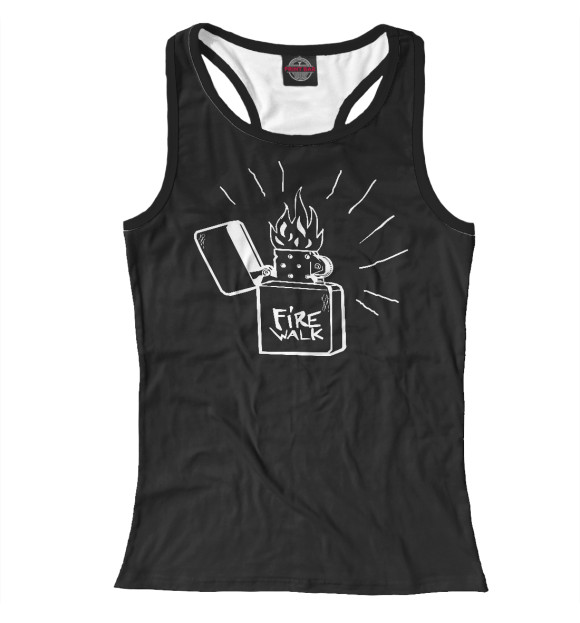 Женская майка-борцовка с изображением Life is Strange Firewalk цвета Белый