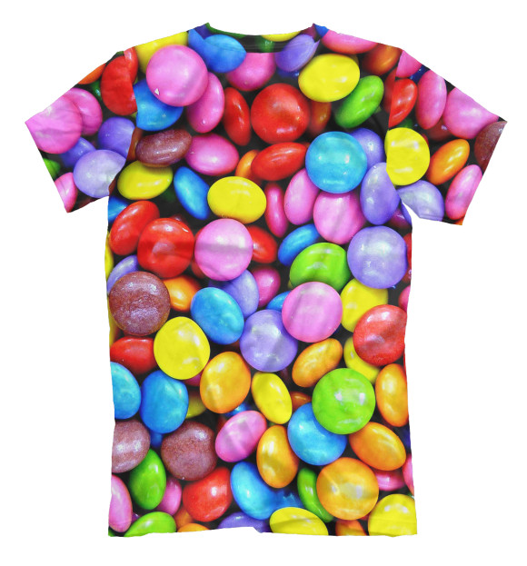 Футболка для мальчиков с изображением Candy color цвета Белый