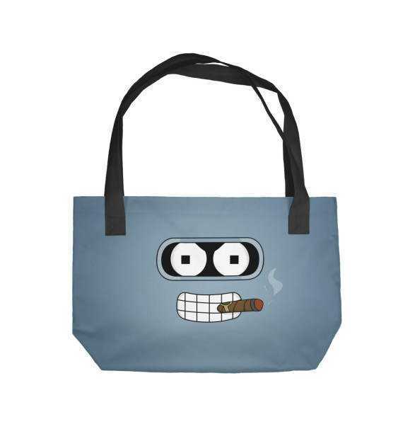Пляжная сумка с изображением Bender цвета 