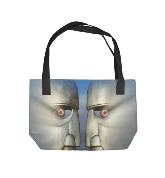 Пляжная сумка с изображением Pink Floyd. division bell цвета 