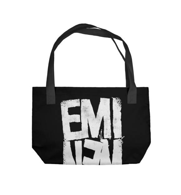 Пляжная сумка с изображением Eminem цвета 