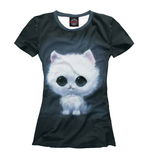 

Футболки Print Bar, Белый, White kitten