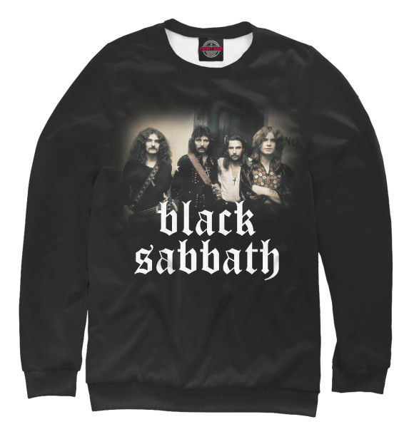 Свитшот для девочек с изображением Black Sabbath & Ozzy Osbourne цвета Белый