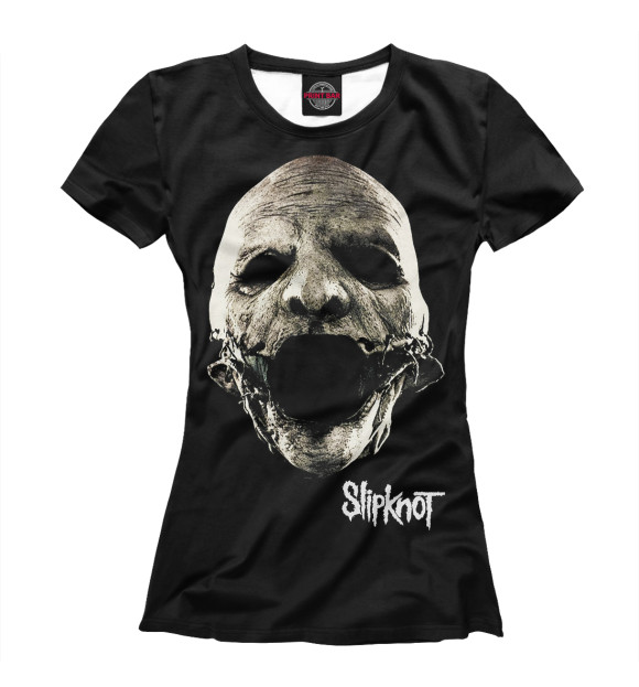 Футболка для девочек с изображением Slipknot цвета Белый