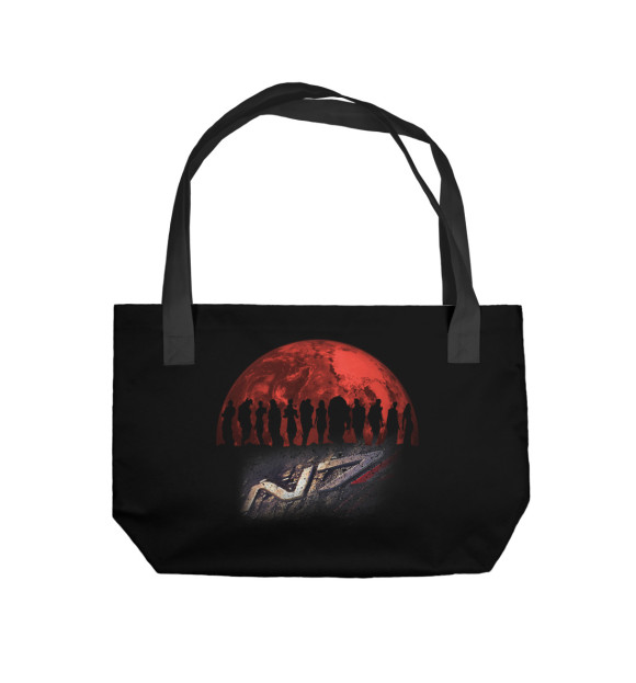 Пляжная сумка с изображением n7 цвета 