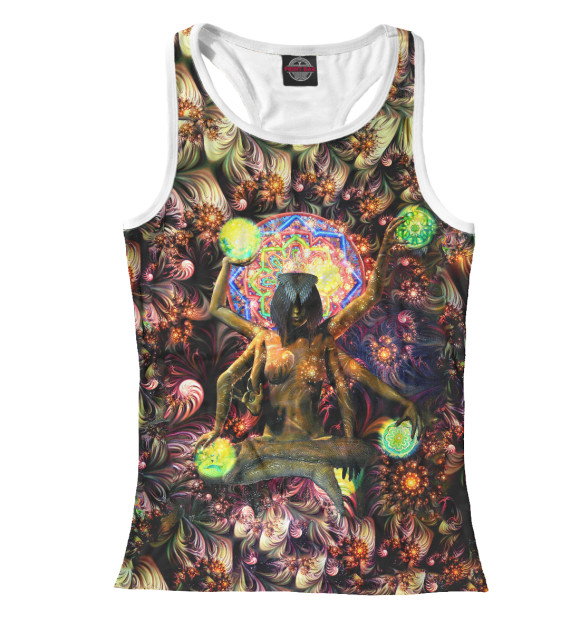 Женская майка-борцовка с изображением A Phycodelic Dream цвета Белый