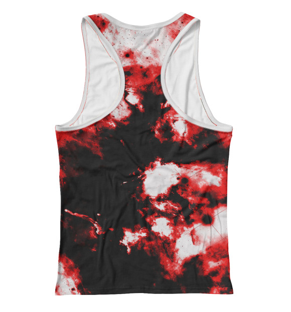 Женская майка-борцовка с притом LINKIN PARK BLOOD STYLE цвета Белый Женская майка-борцовка с изображением LINKIN PARK BLOOD STYLE цвета Белый