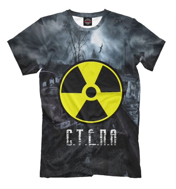 Футболка для мальчиков с изображением S.T.A.L.K.E.R-СТЕПА цвета Черный