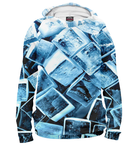 

Худи Print Bar, Белый, Кубики льда
