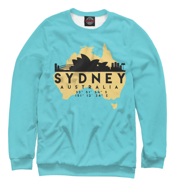 Свитшот для девочек с изображением Австралия - Сидней цвета Белый