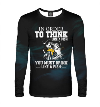 Мужской лонгслив Order To Think Like A Fish