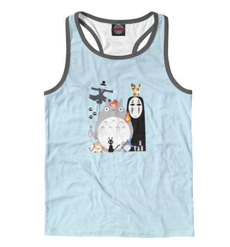 

Майки борцовки Print Bar, Белый, Studio Ghibli