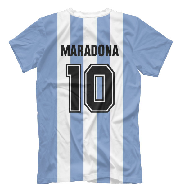 Мужская футболка с изображением Maradona цвета Белый