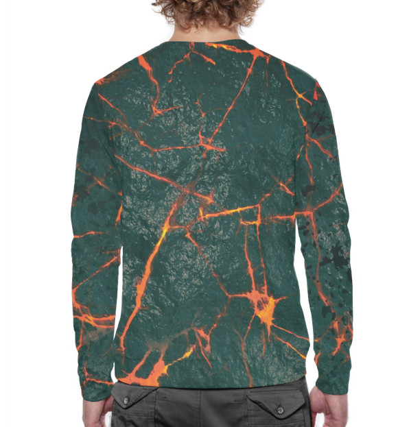 Мужской свитшот с изображением M-1 Fighter цвета Белый