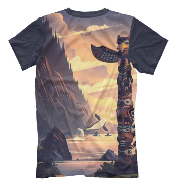 Мужская футболка с изображением The Forest цвета Белый