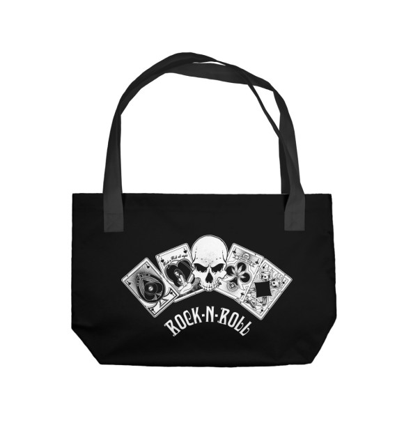 Пляжная сумка с изображением Rock-n-Roll цвета 