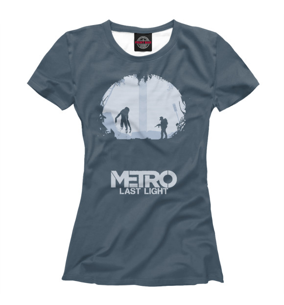 Женская футболка с изображением Metro Last Light цвета Белый