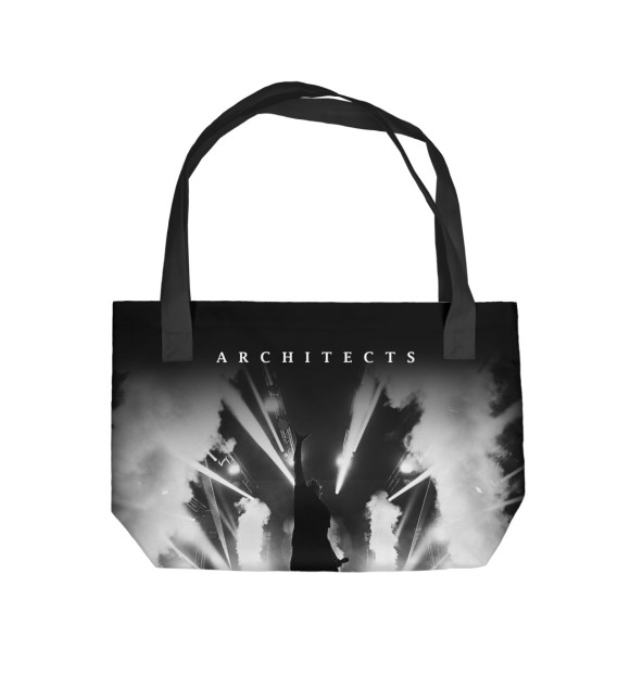 Пляжная сумка с изображением Architects цвета 