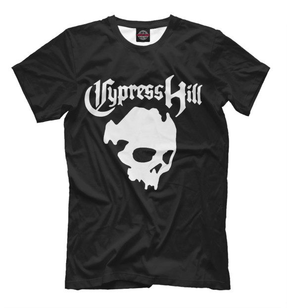 Мужская футболка с изображением Cypress Hill цвета Белый