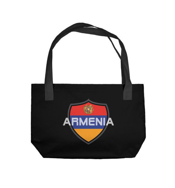 Пляжная сумка с изображением Armenia цвета 