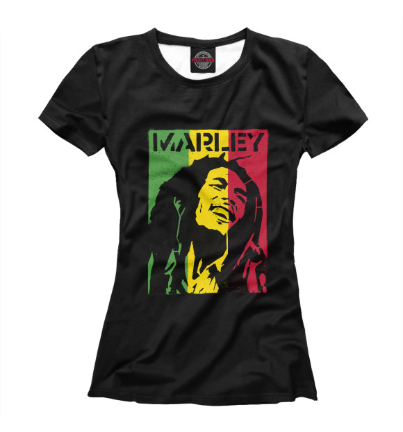 Футболка для девочек с изображением Rasta цвета Белый