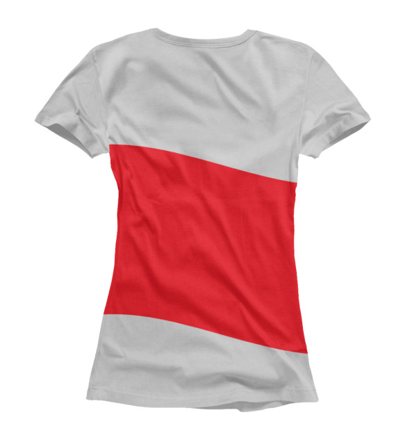 Женская футболка с изображением Рождён в СССР - 1980 цвета Белый
