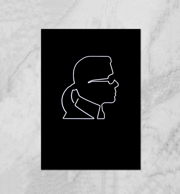 Плакат с изображением Karl Lagerfeld цвета Белый