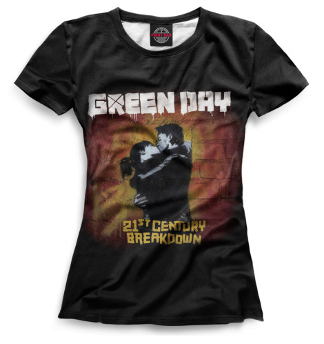 

Футболки Print Bar, Белый, Green Day