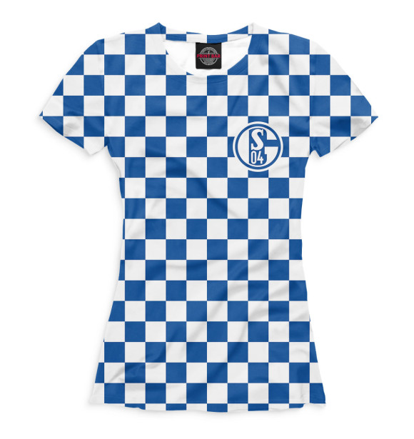 Женская футболка с изображением Schalke 04 цвета Белый