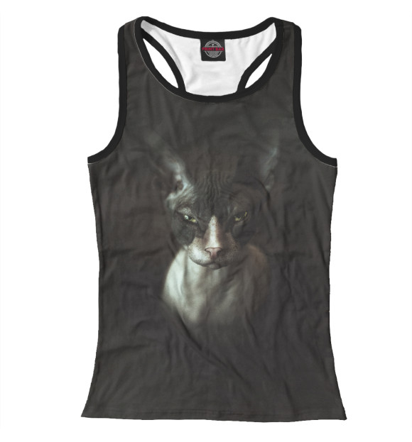 Женская майка-борцовка с изображением Pharaoh цвета Белый