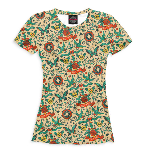 

Футболки Print Bar, Белый, Тату