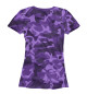 Женская футболка Фиолетовый камуфляж