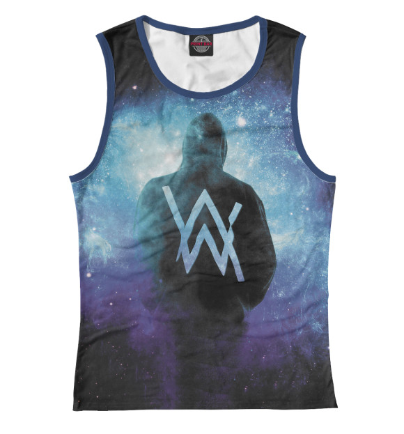 Майка для девочки с изображением Alan Walker цвета Белый