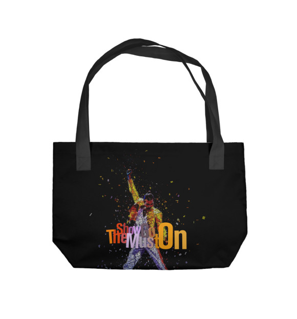 Пляжная сумка с изображением Queen rock band цвета 